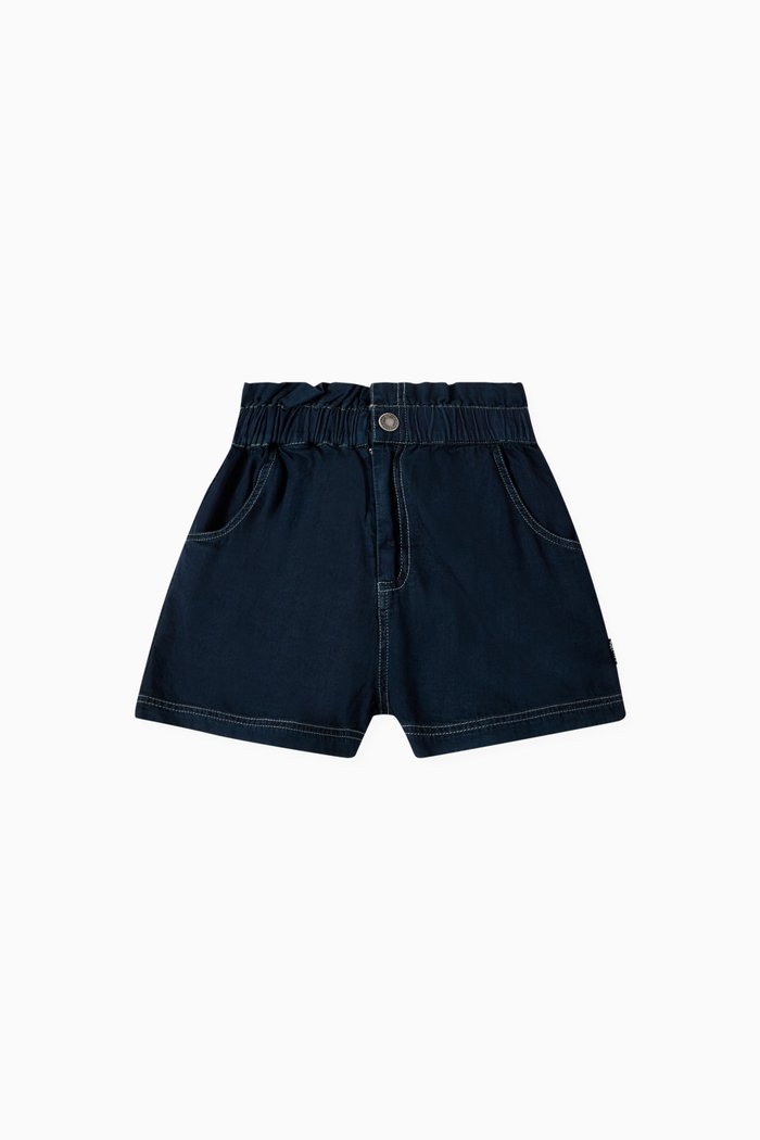 

Adara Denim Shorts in Organic Cotton, Blue