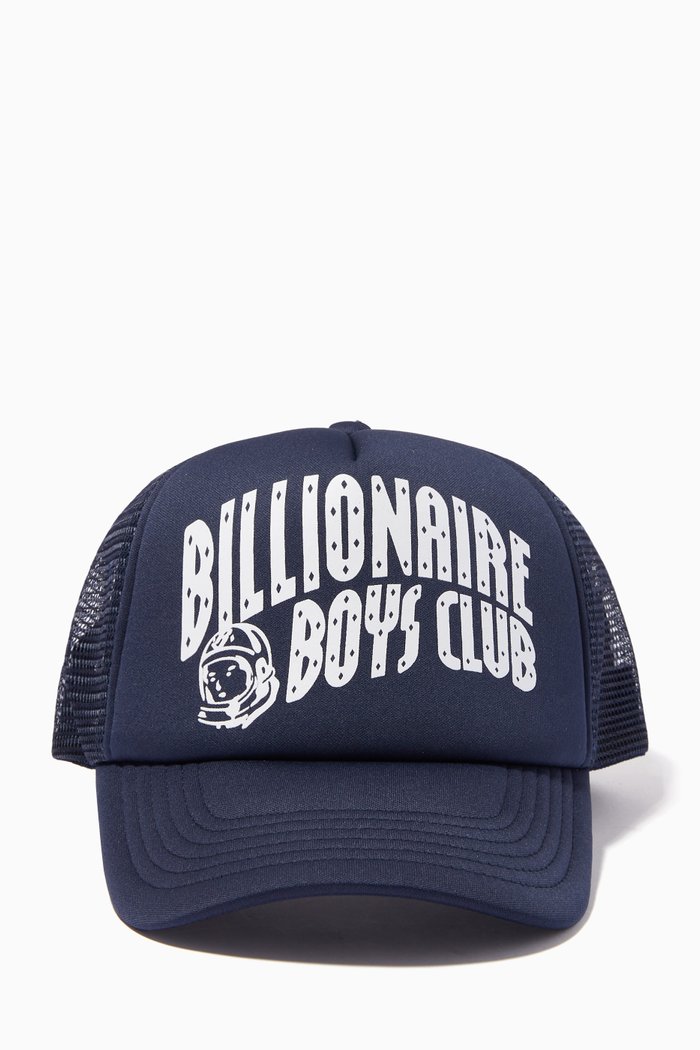 

Arch Logo Trucker Cap in Foam, Blue
