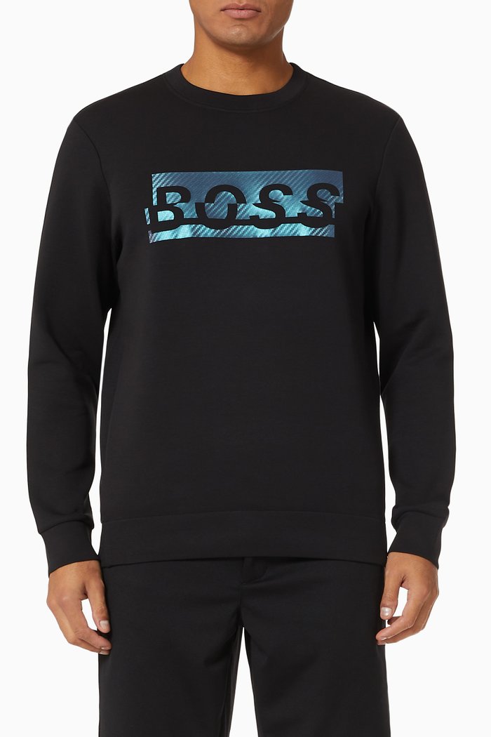 

Salbo Iconic Sweatshirt in Jersey, Black