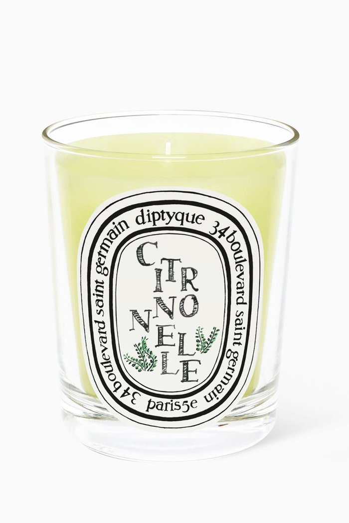 Citronnelle Limited Edition Scented Candle, 190g, Multicolour