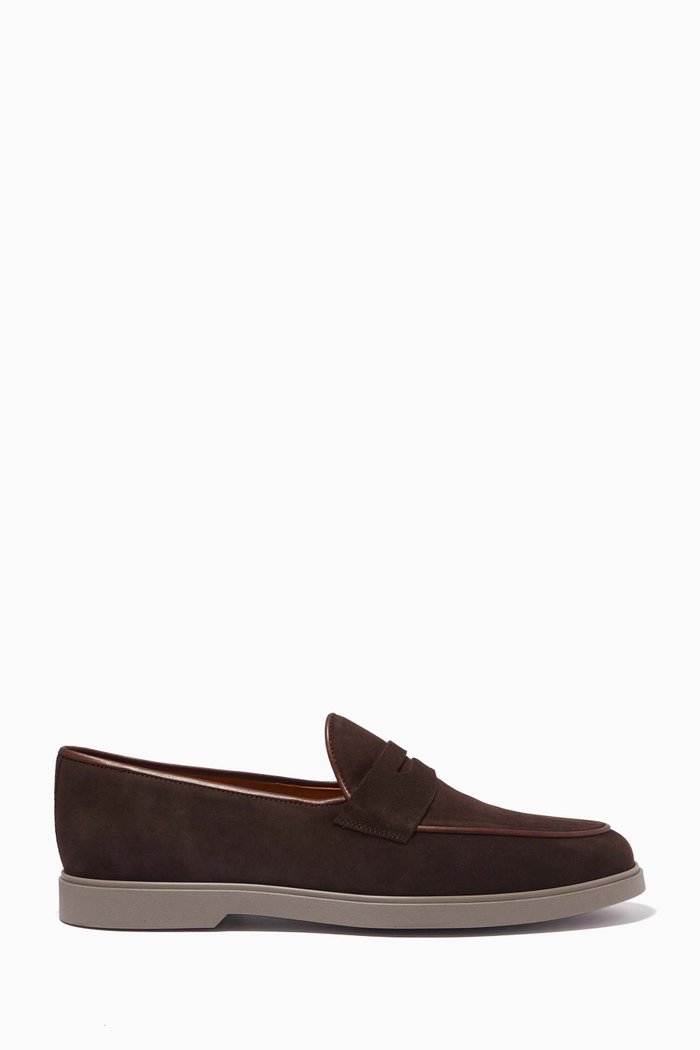 

Javea Loafers in Suede Leather, Red