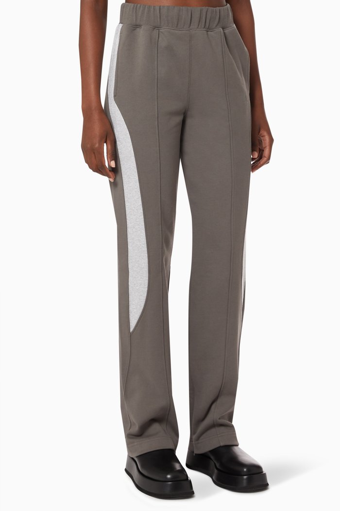 

Seamed Sweatpants in Jersey, Brown