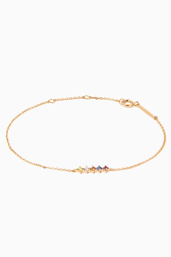 Five Sage Bracelet in 18kt Gold-plated Sterling Silver