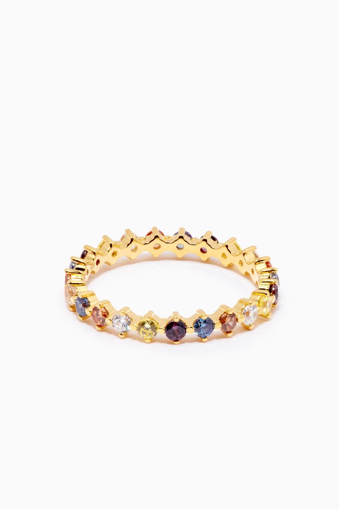 

Five Sage Ring in 18kt Gold-plated Sterling Silver