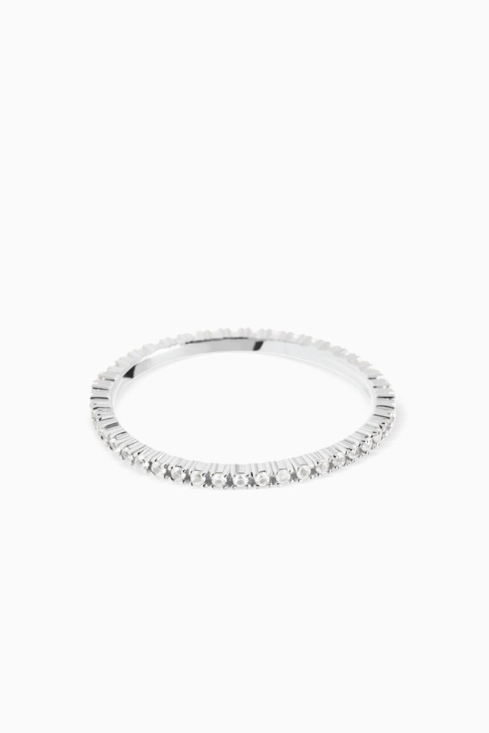 

Essentials Ring in Sterling Silver, White