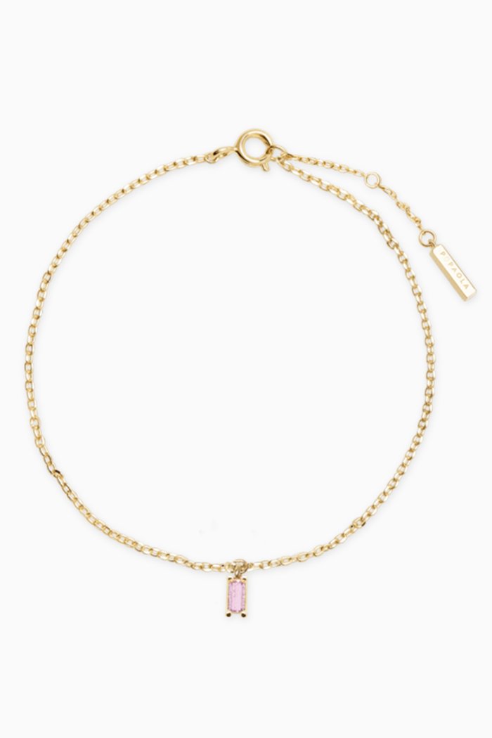 

Aisha Asana Bracelet in 18kt Gold Plating, Purple