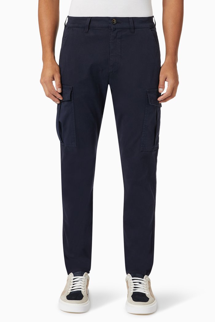 

Cargo Trousers in Cotton, Blue