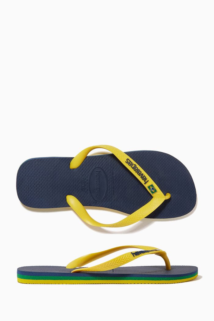 

Brazil Flip Flops in Rubber, Blue