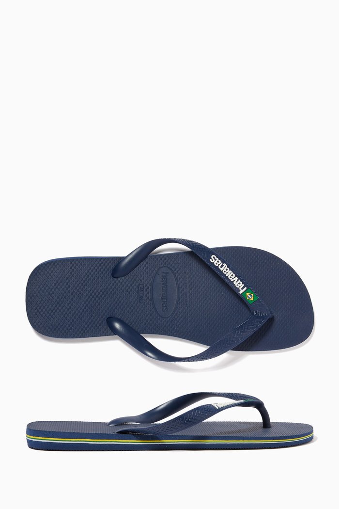 

Brazil Flip Flops in Rubber, Blue