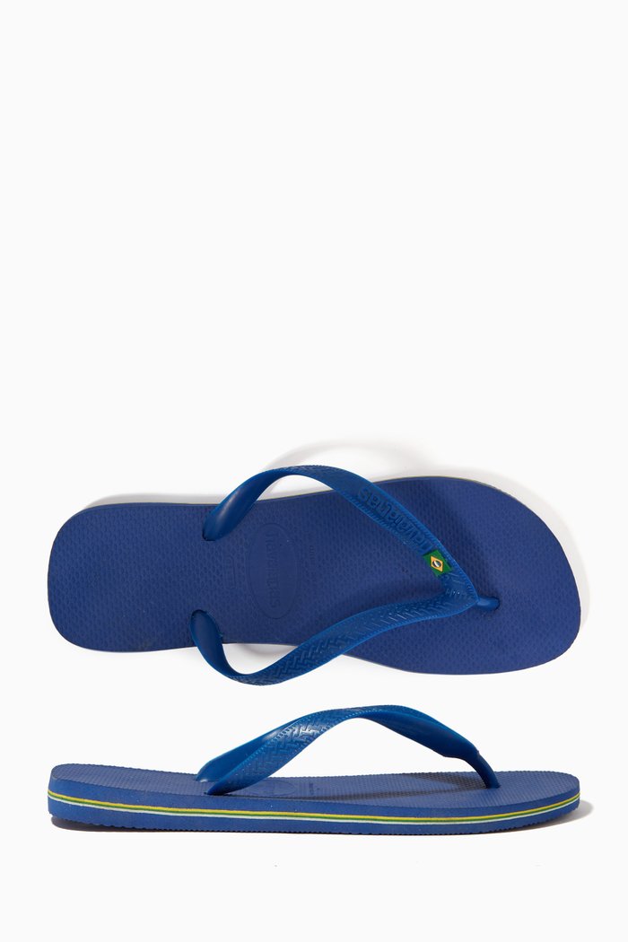 

Brazil Flip Flops in Rubber, Blue