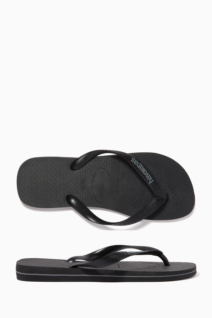 

Logo Filete Flip Flops in Rubber, Black