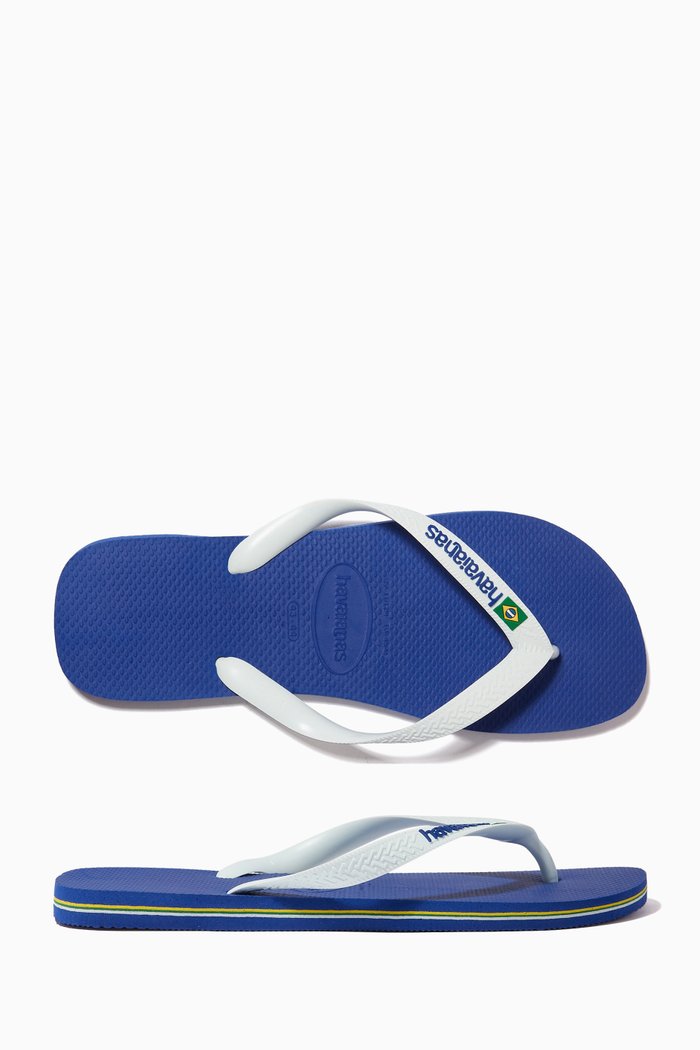 

Brazil Layers Flip Flops in Rubber, Blue