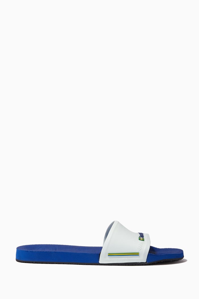 

Brasil Slides in Rubber, Blue