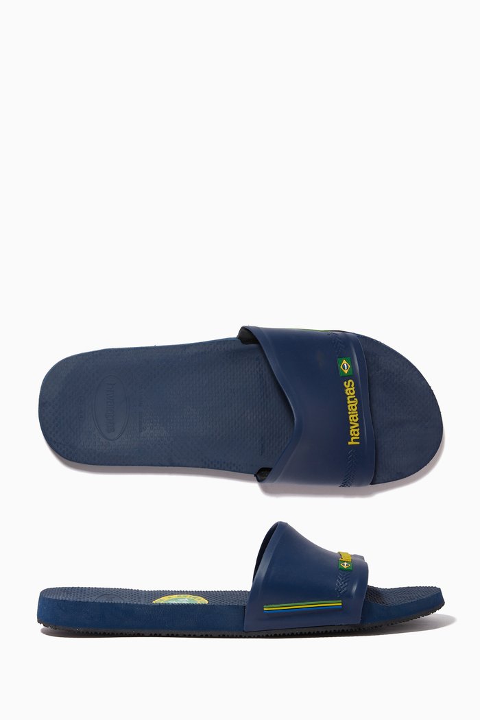 

Brasil Slides in Rubber, Blue