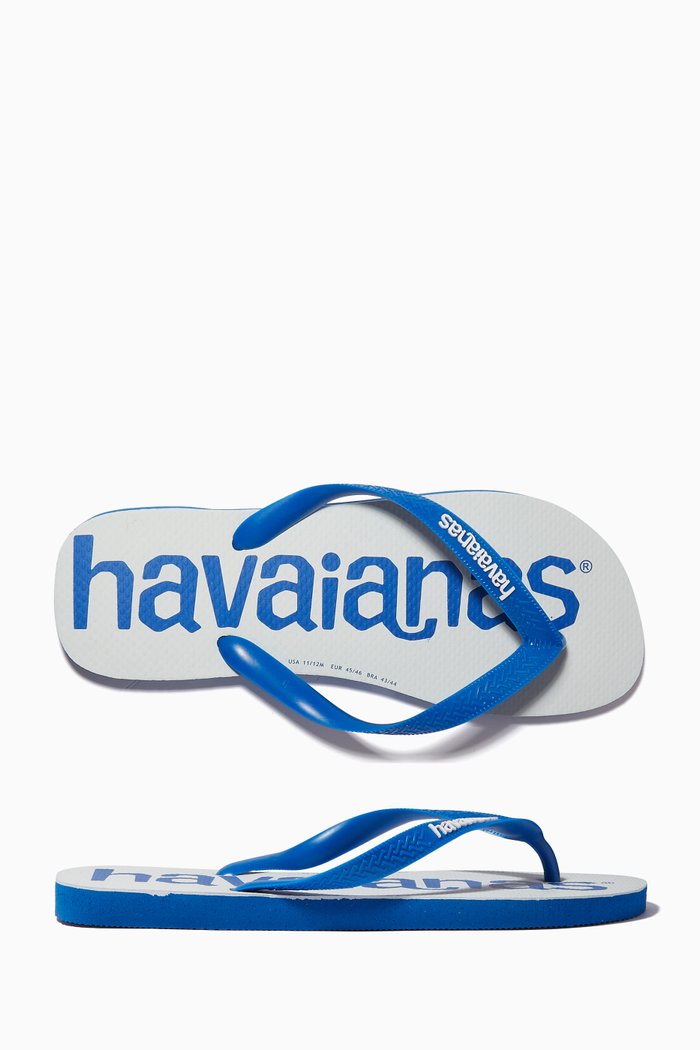 

Logomania Flip Flops in Rubber, Blue