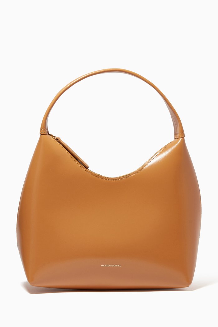

Candy Top Handle Bag in Spazzolato Calf Leather, Brown
