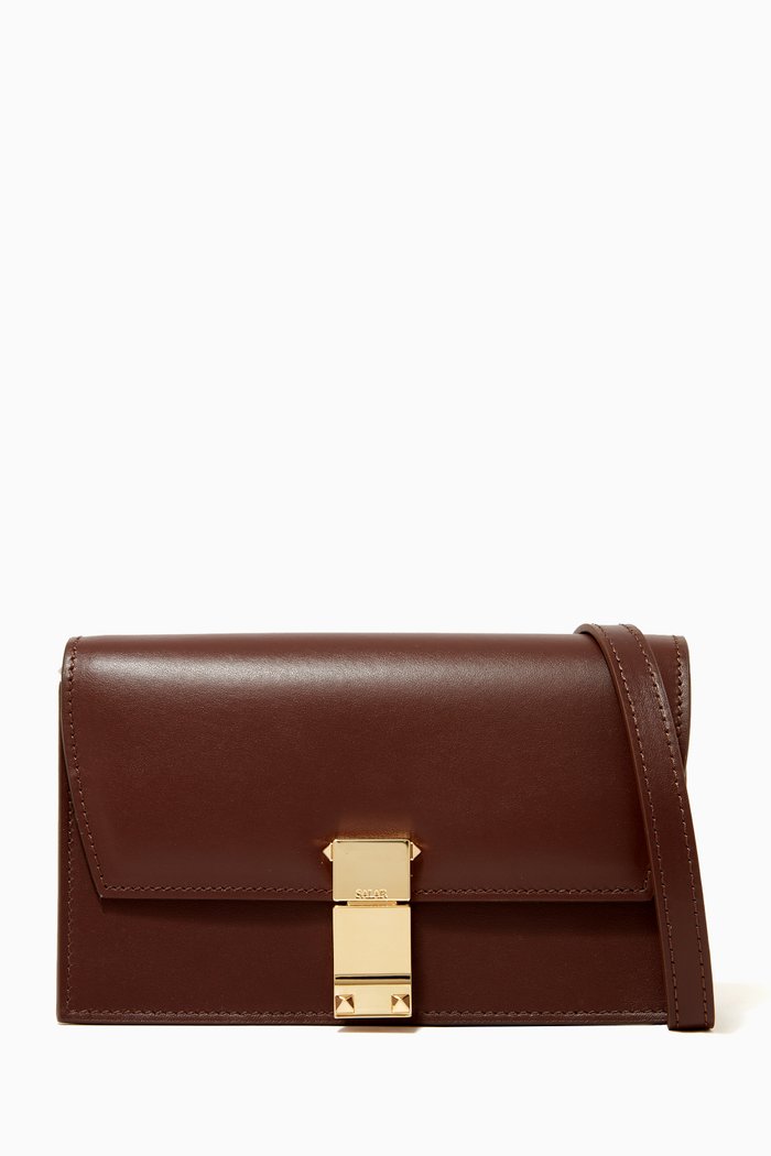 

Kio Crossbody Bag in Calfskin, Brown
