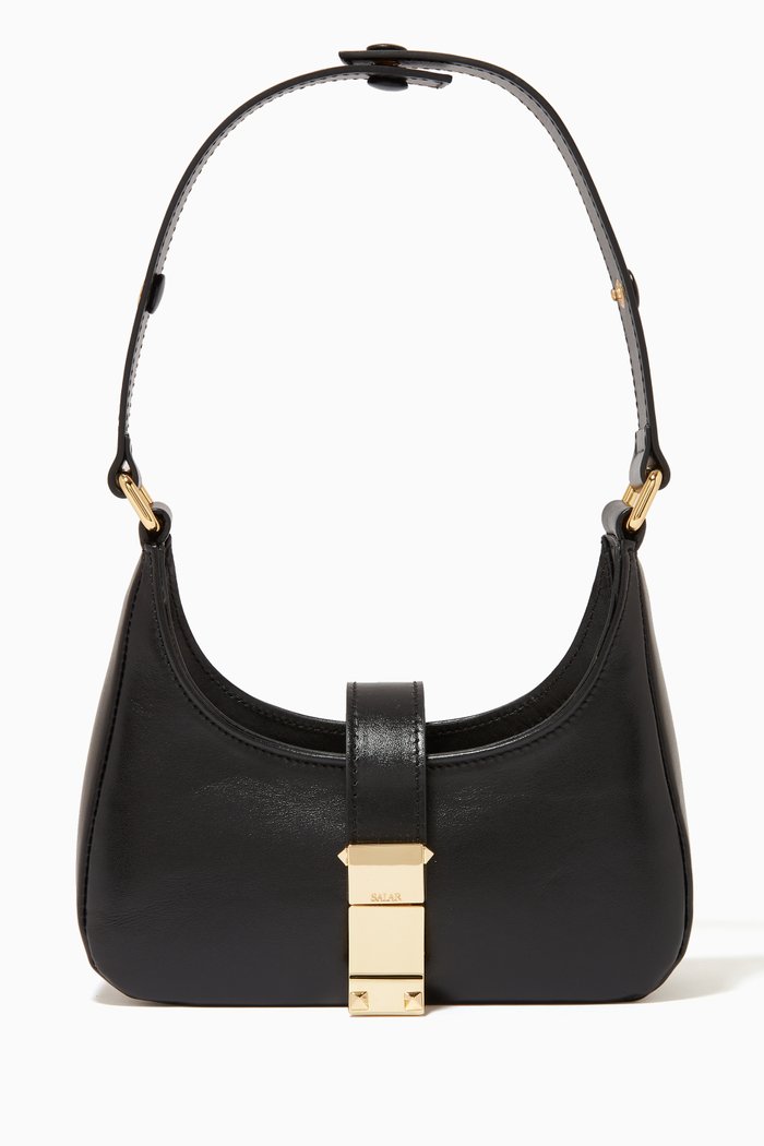 

Lola Shoulder Bag in Calfskin, Black