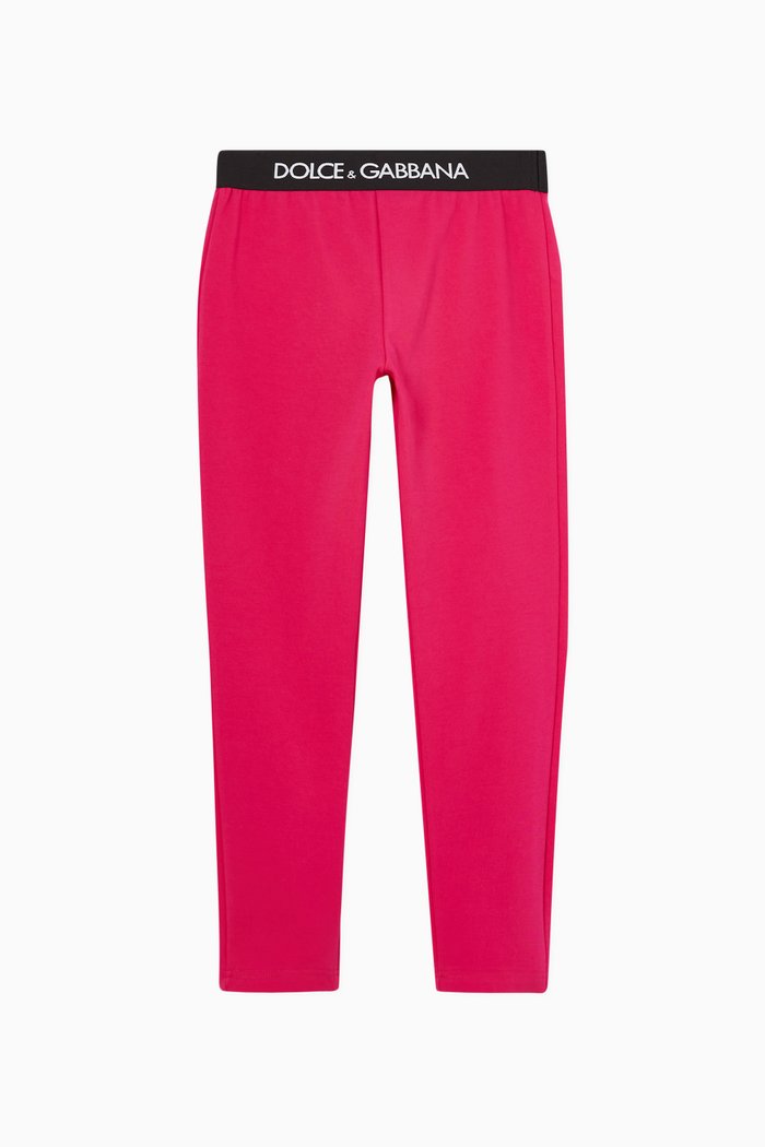 

DG Pop Leggings with Branded Elastic in Interlock Cotton, Pink
