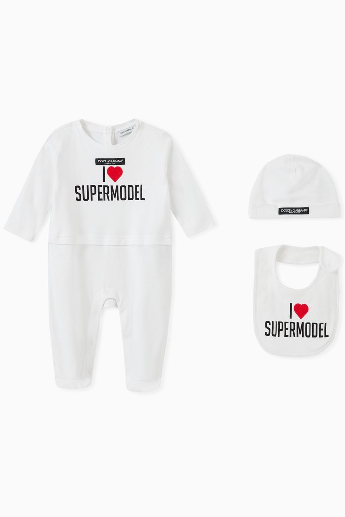 

I Love Supermodels Gift Set in Jersey, White
