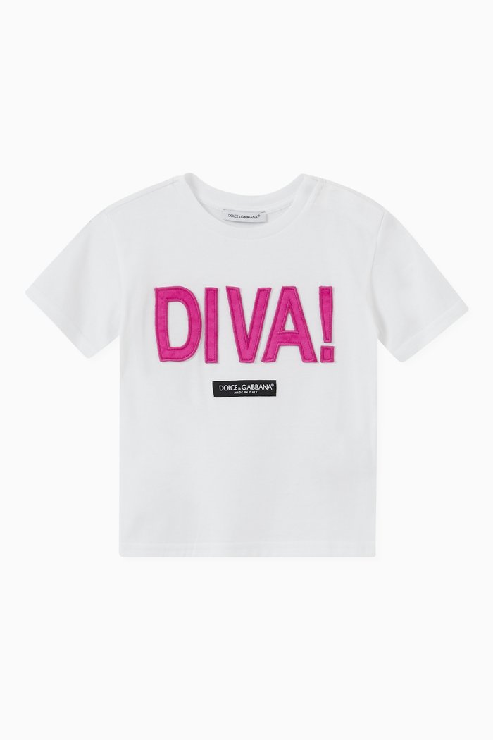 

DIVA T-shirt in Cotton, White