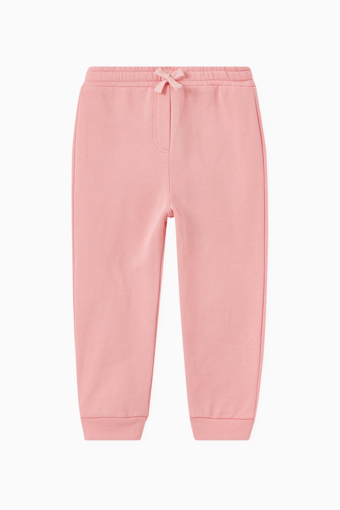 Logo Sweatpants in Cotton, Pink
