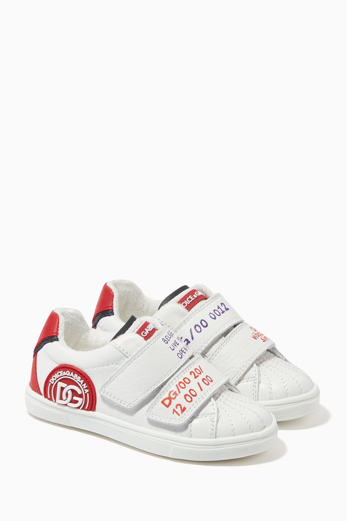 

Portofino Back To School Sneakers in Calfskin, White