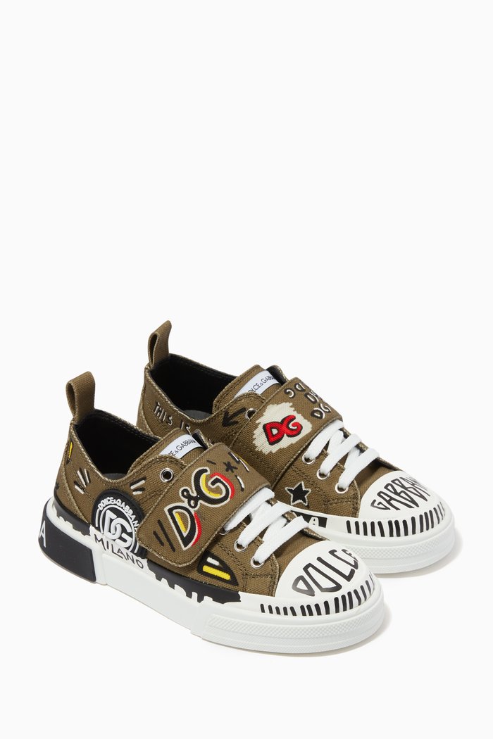 

Graffiti Portofino Light Sneakers in Canvas, Multicolour