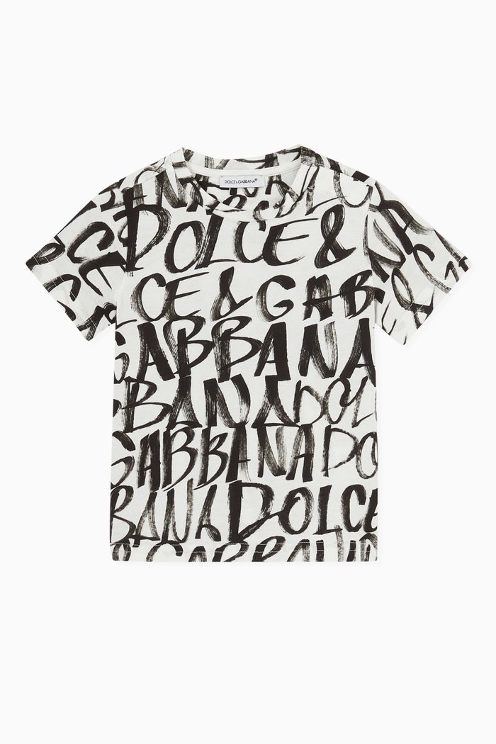 

Graffiti Print T-shirt in Jersey, Multicolour