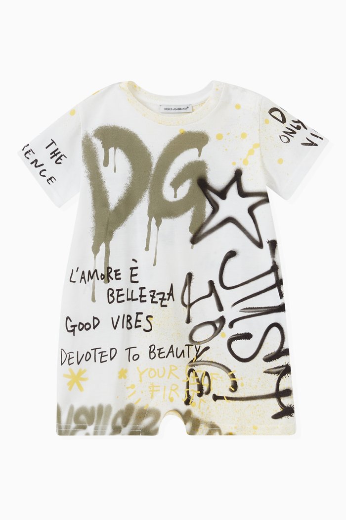 

Bold Graphics Romper in Cotton, Multicolour