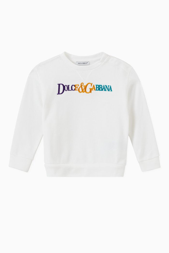 

Street Patchwork Sweatshirt in Jersey, White