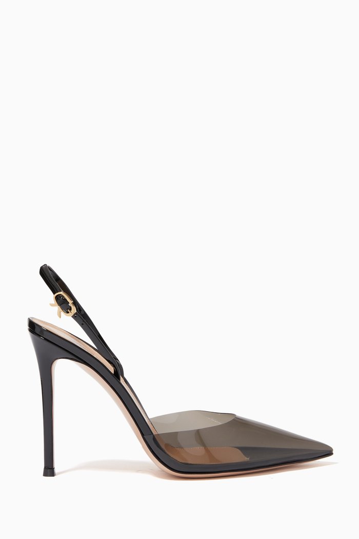 

Ribbon D'Orsay 105 Slingbacks in Patent Leather, Black