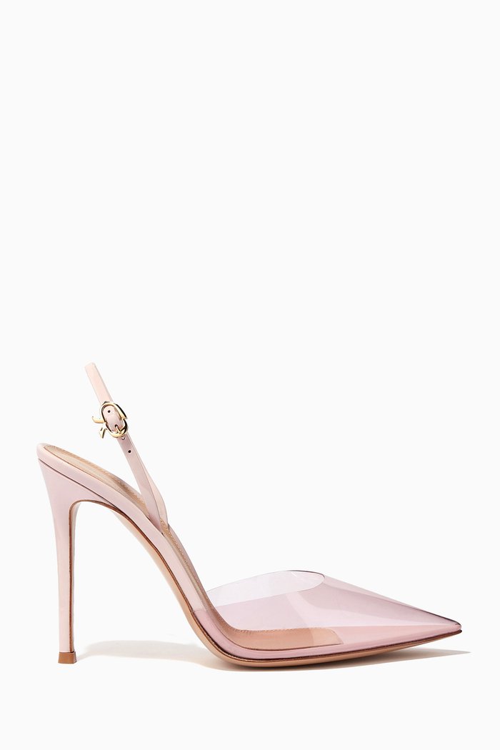 

Ribbon D'Orsay 105 Slingbacks in Patent Leather, Pink