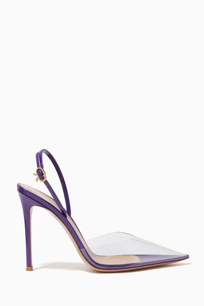 

Ribbon D'Orsay 105 Slingbacks in Patent Leather, Purple