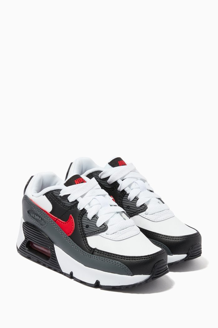 

Air Max 90 Sneakers in Leather, Multicolour