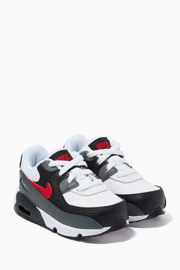 

Air Max 90 Sneakers in Leather, Multicolour