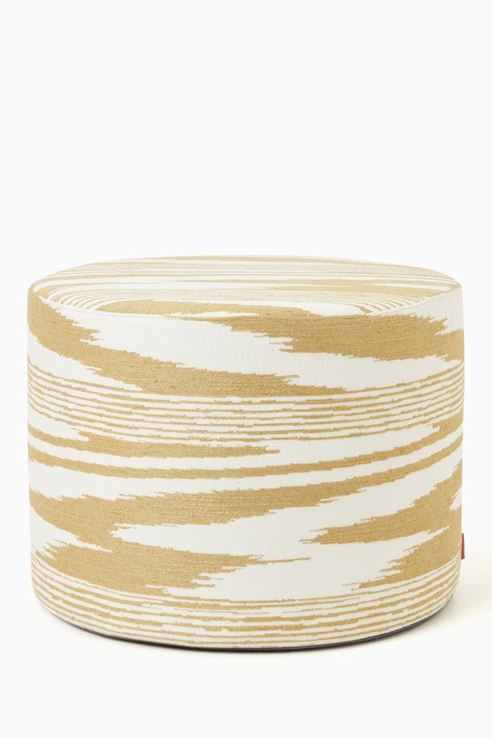 

Safi Cylinder Pouf in Canvas, Neutral