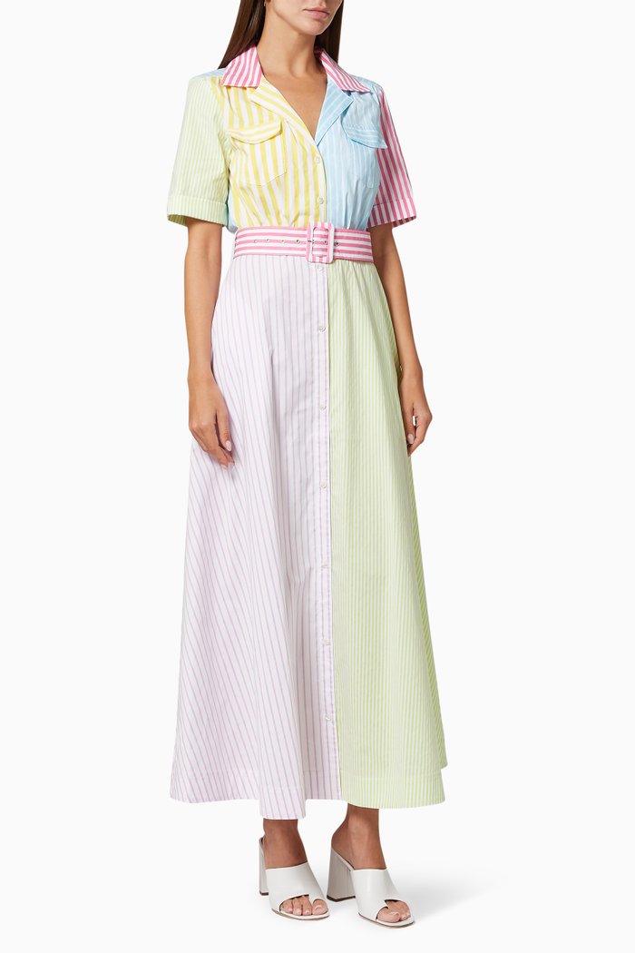 

Millie Midi Dress in Cotton, Multicolour