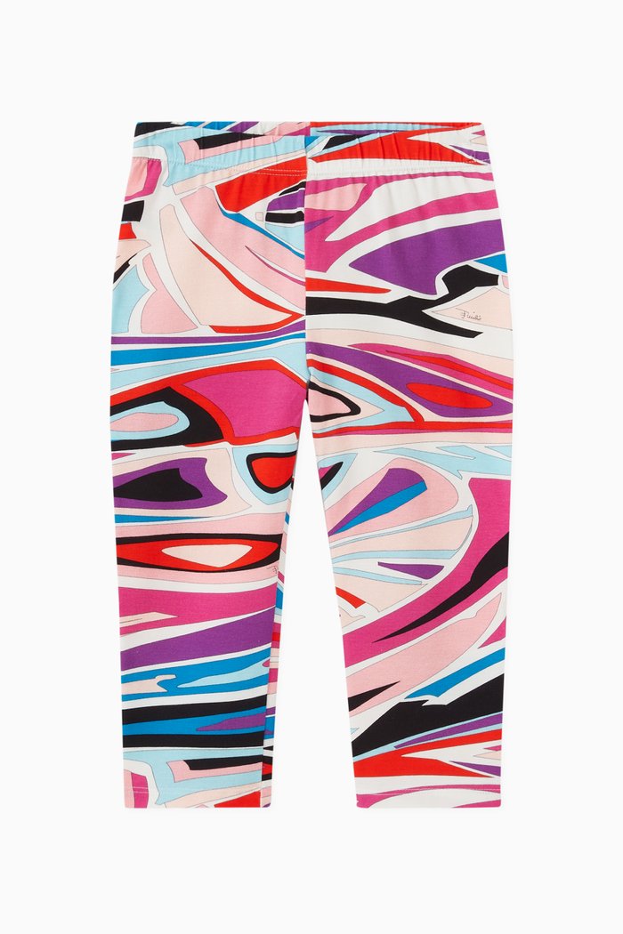 

Signature Print Leggings in Jersey, Multicolour