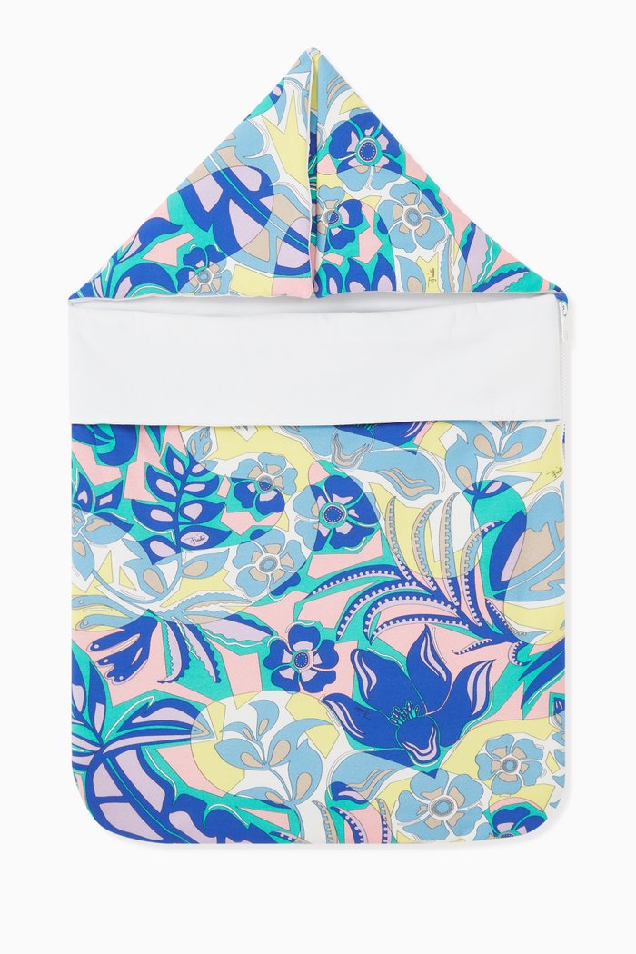 

Floral Sleeping Bag in Cotton, Green