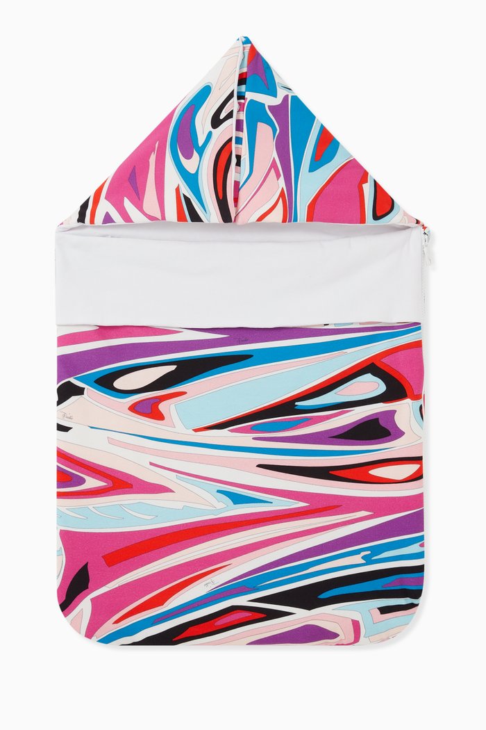

Printed Sleeping Bag in Cotton, Pink