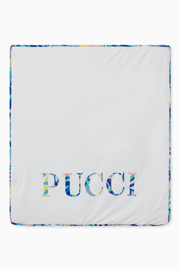

Pucci Padded Blanket in Cotton, White