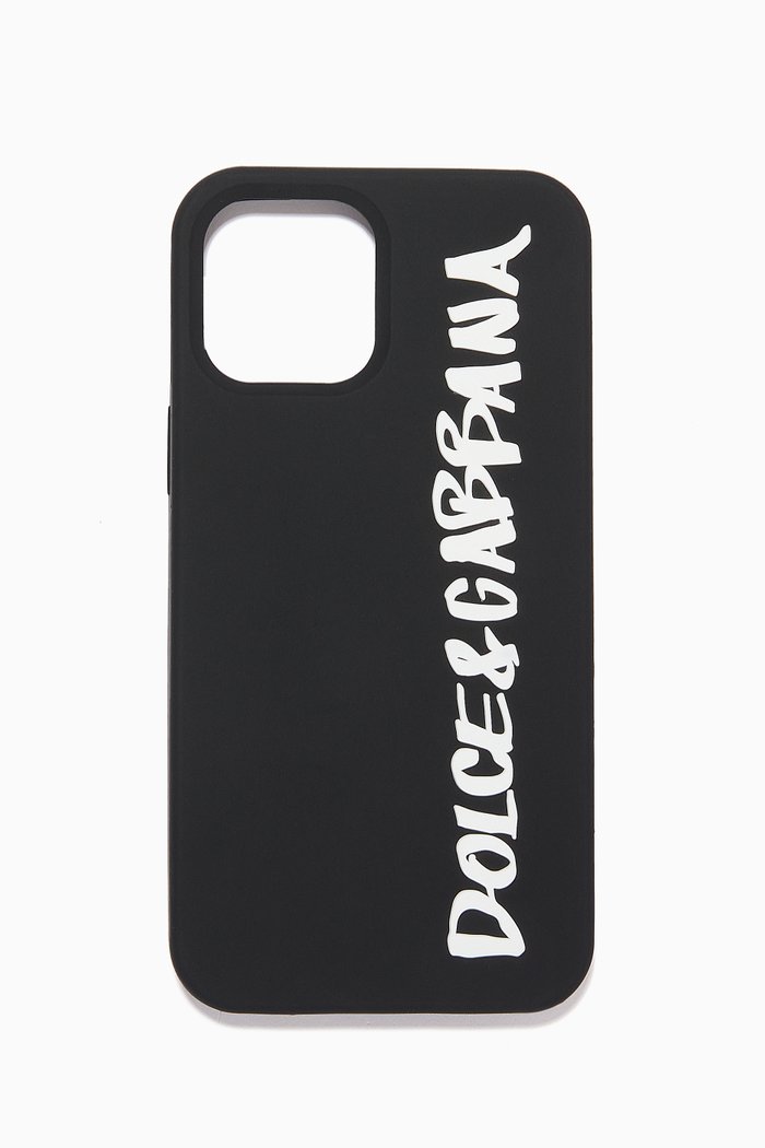 

iPhone 12 Pro Max Case with D&G in Rubber, Black