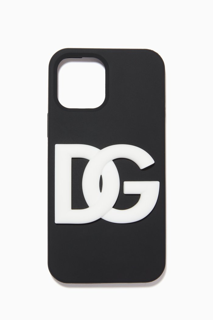 

iPhone 12 Pro Max Case Crossover DG Logo in Rubber, Black