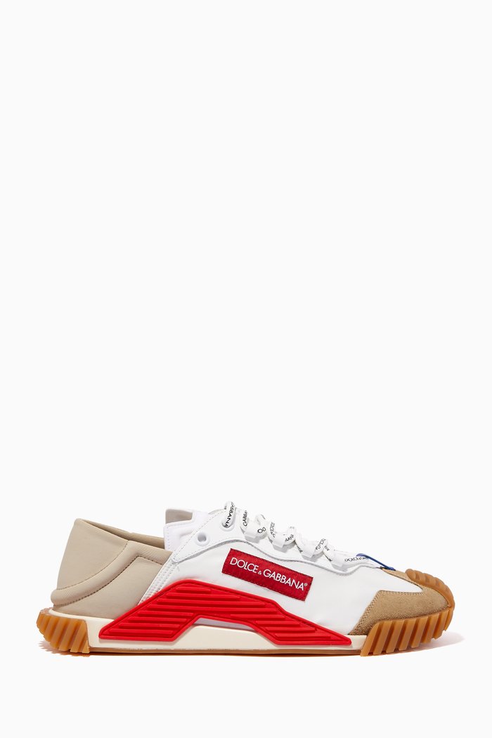 

NS1 Slip-on Sneakers in Mixed Materials, Multicolour