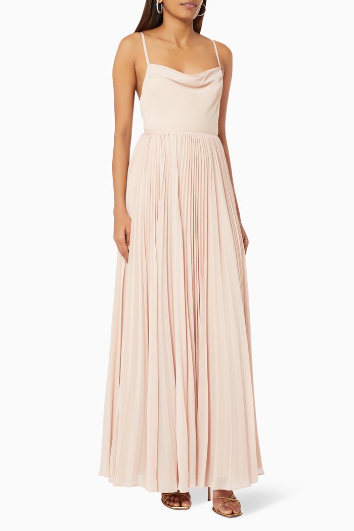 

The Camille Dress in Georgette, Neutral