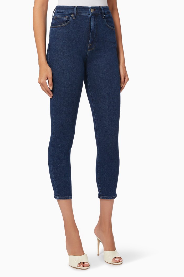 

Good Legs Crop Jeans in Organic Cotton, Blue