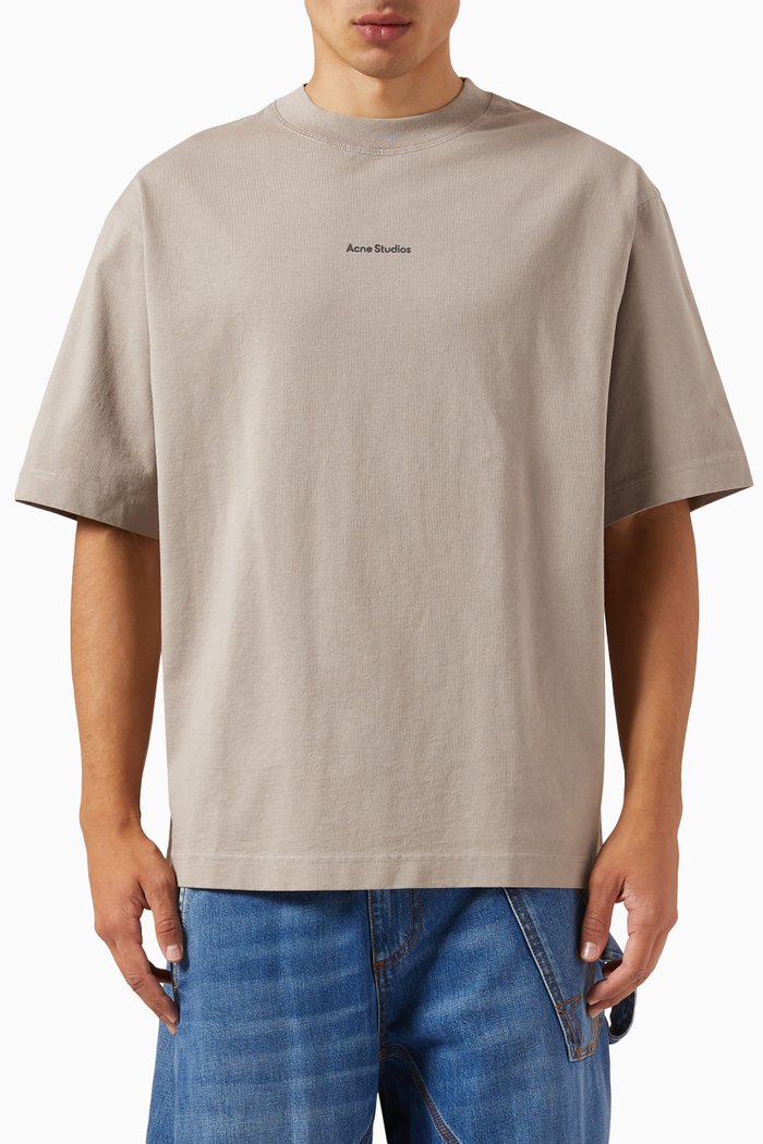 

Logo Crewneck T-shirt in Organic Cotton Jersey, Neutral