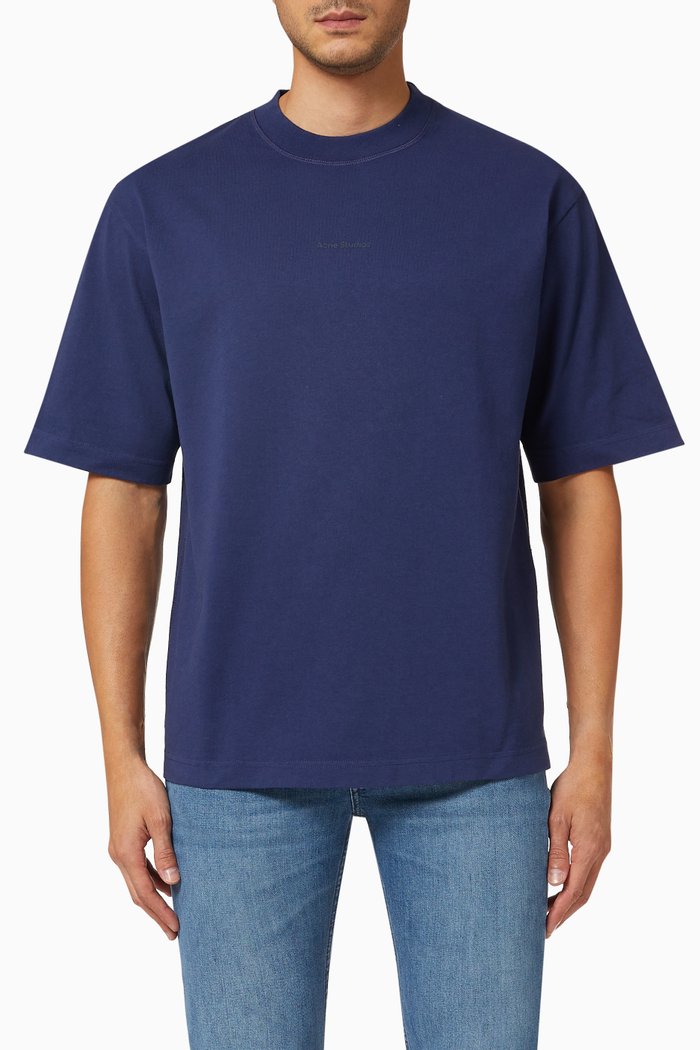 

Extorr Stamp T-shirt in Cotton Jersey, Blue