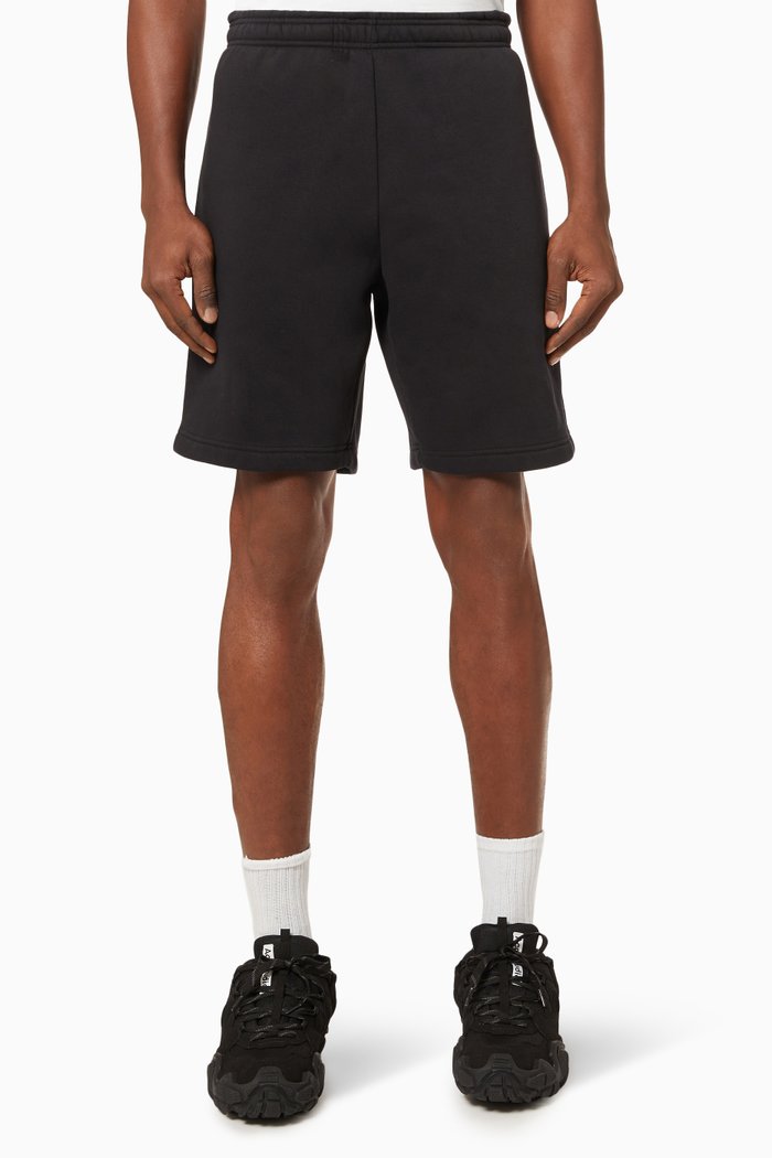

Casual Fit Shorts in Cotton Blend Fleece, Black